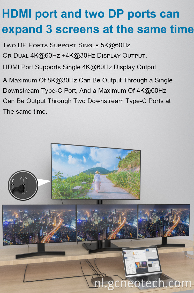 Thunderbolt Dock with Thunderbolt 4 cable